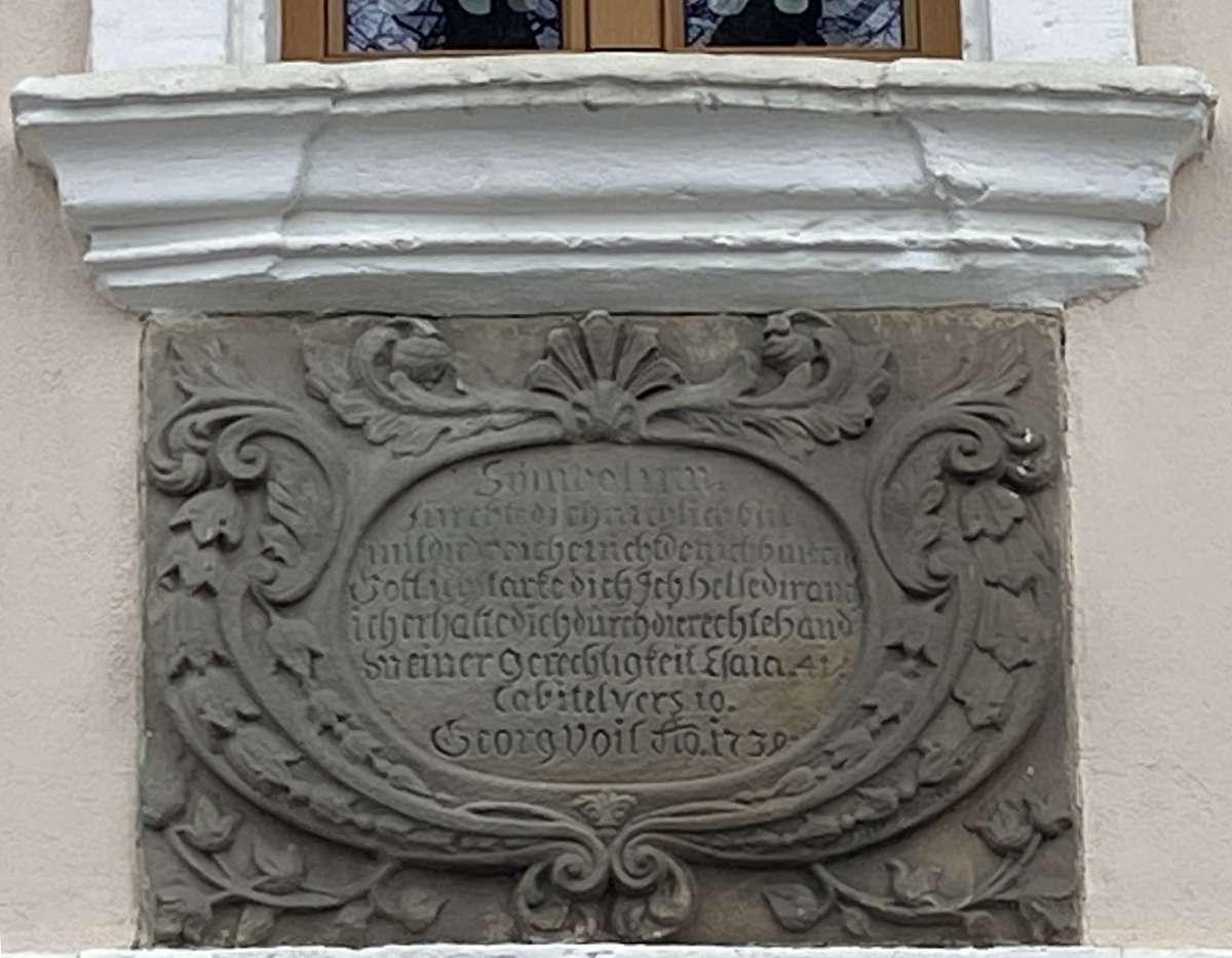 Himmelkron, OT Lanzendorf, Am Main 23, Fensterschürze